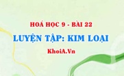 So sánh tính chất hoá học của NHÔM (Al) và SẮT (Fe) luyện tập...